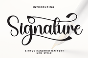 Signature | Script Font, a Handwritten Font by Scratchones (Thumbnail 1 of 9)
