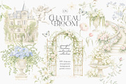 Chateau Bloom-English Garden Clipart, an Object Illustration by studioequinox (Thumbnail 1 of 15)