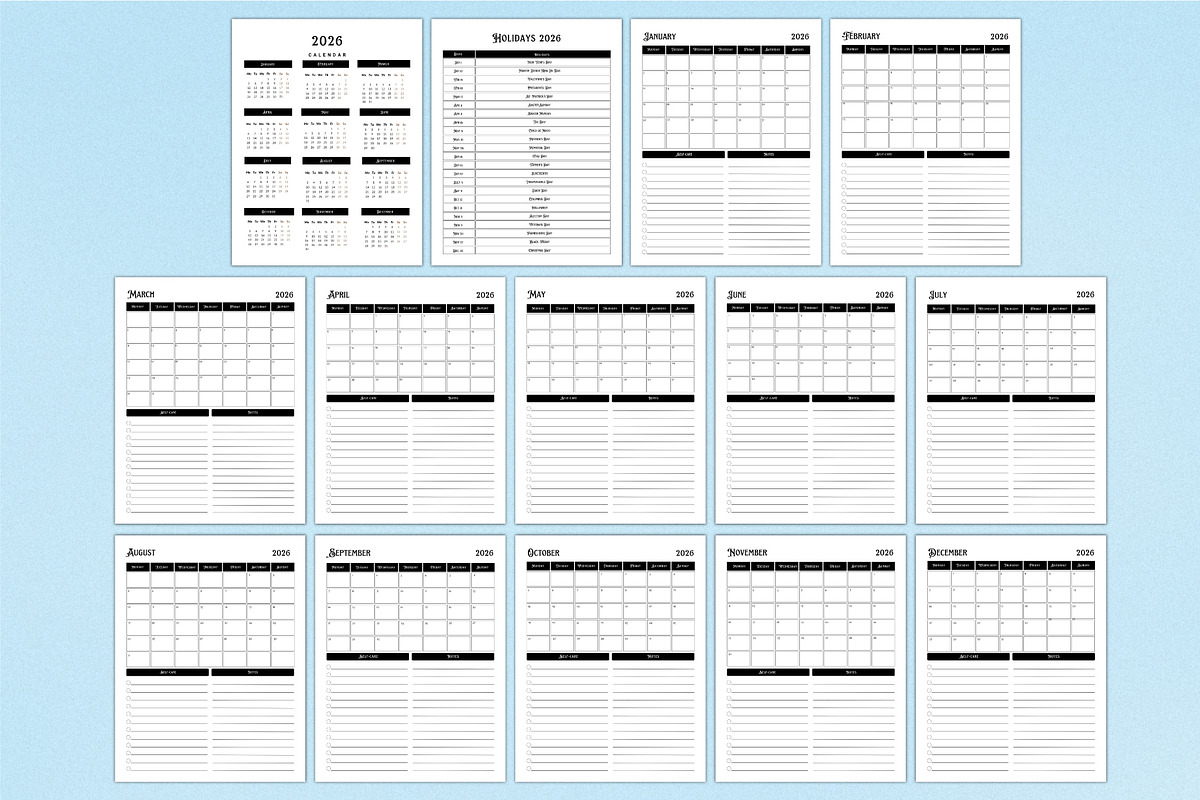 2026 Witchy Planner For Canva, a Stationery Template by Shumaya (Photo 2 of 6)