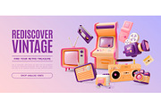 3d Analog Device Concept Banner, an Object Graphic by 35lab (Thumbnail 3 of 9)