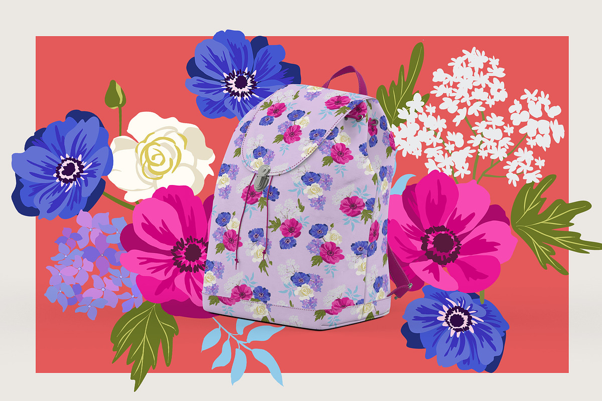 Flower Market Posters & Patterns, an Illustration by SunnyAfternoons
