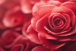 A close-up of a vibrant red fabric flower against a matching fabric background,, a Nature Photo by Mashimara