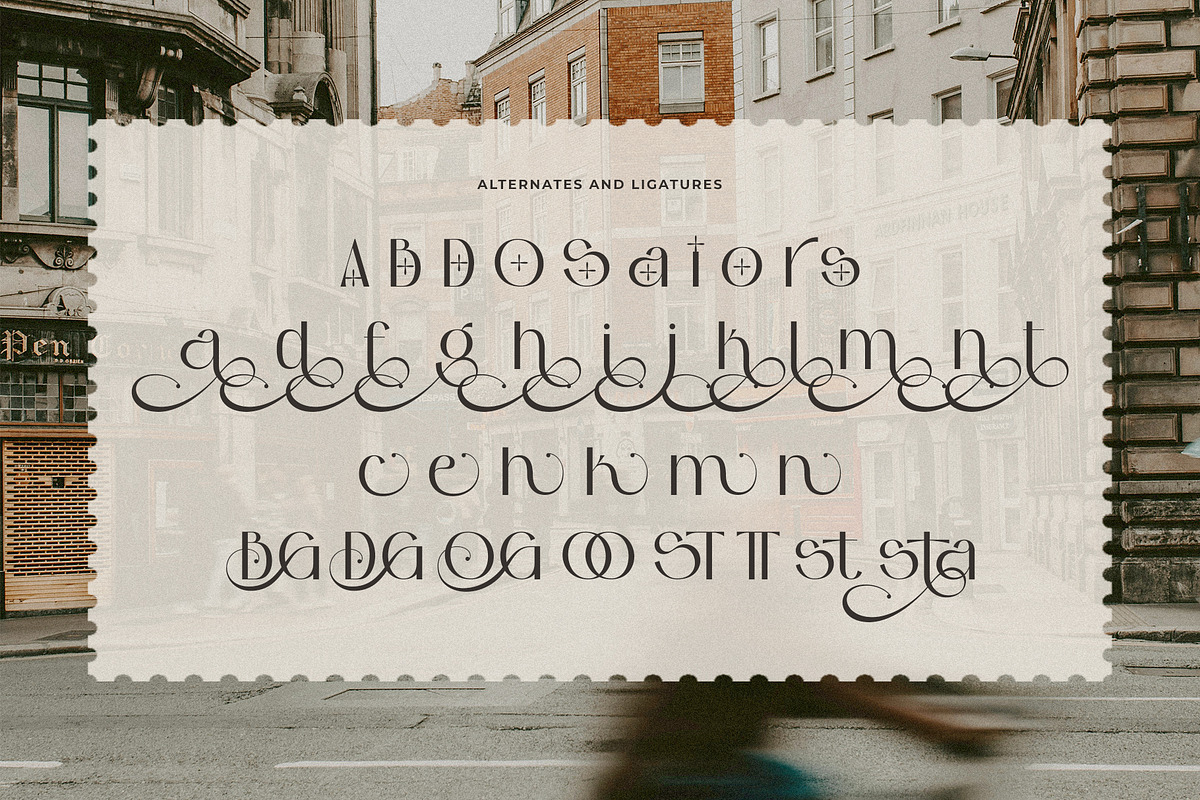 Bostaire Luxury Sans Serif Font, a Sans Serif Font by Heinzel Std (Photo 14 of 15)