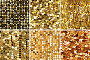 Gold Sequin Seamless Patterns, a Pattern Graphic by PrintablesByFranklyn (Thumbnail 3 of 4)