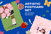 Aesthetic Birthday Cards ENG/GER, a Decorative Illustration by Schumacher Shop (Thumbnail 2 of 18)