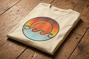 Ocean Sunset Waves Travel Logo, a Branding & Logo Template by Saba Vector (Thumbnail 2 of 3)