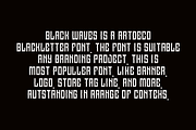 Black Waves - Artdeco & Blackletter, a Blackletter Font by QR Design Studio (Thumbnail 4 of 6)