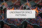 UNDERWATER / SPACE PATTERNS, a Pattern Graphic by ANAKOTO (Thumbnail 2 of 17)