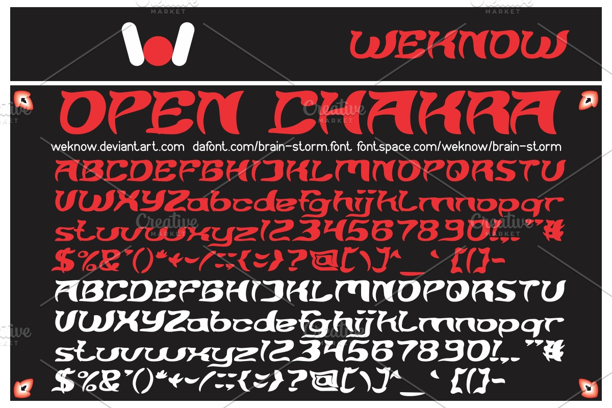 brain storm font preview 3