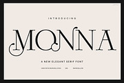 Monna Minimalist Serif Font, a Serif Font by Graphicxell (Thumbnail 1 of 8)