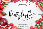 Henrylistica Script, a Script Font by Creamy Script (Thumbnail 1 of 7)