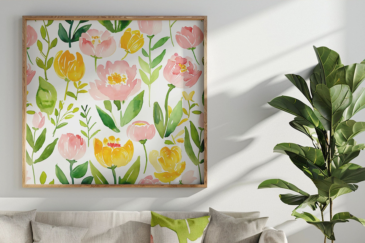 Lovely Light Watercolor Flower, a Decorative Illustration by yahu88studio (Photo 3 of 6)