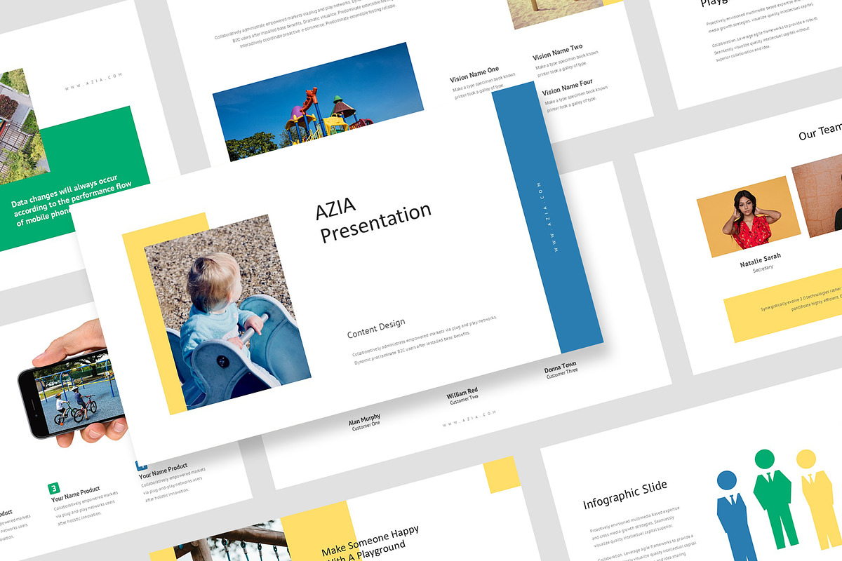 Azia : Kids Playground Powerpoint, a Presentation Template by Punkl Camp (Photo 1 of 16)