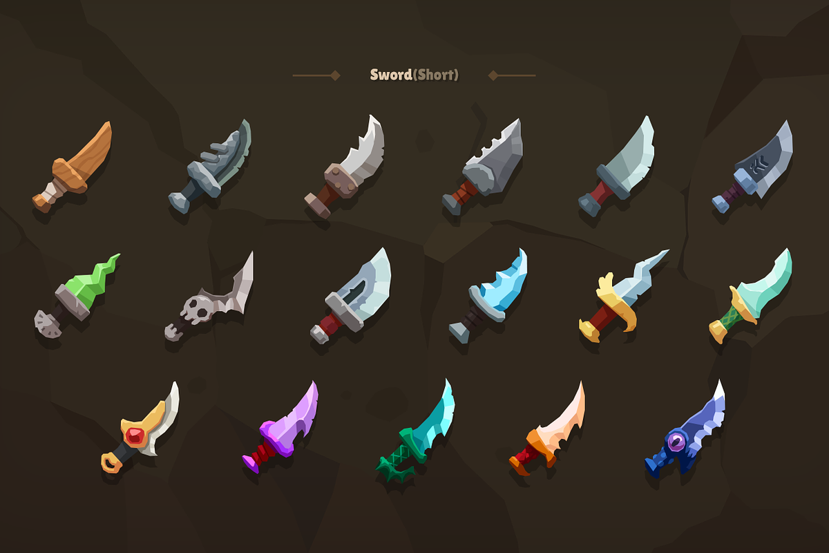 2D Icons - Casual Weapon, an Object Graphic by LAYERLAB (Photo 7 of 10)