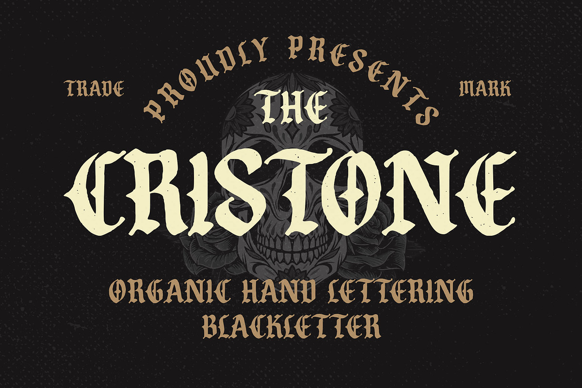 Cristone Blackletter Font, a Blackletter Font by Blankids Studio (Photo 1 of 6)