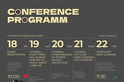 Conference Event Program Poster, a Flyer Template by Danil Polshin (Thumbnail 7 of 9)