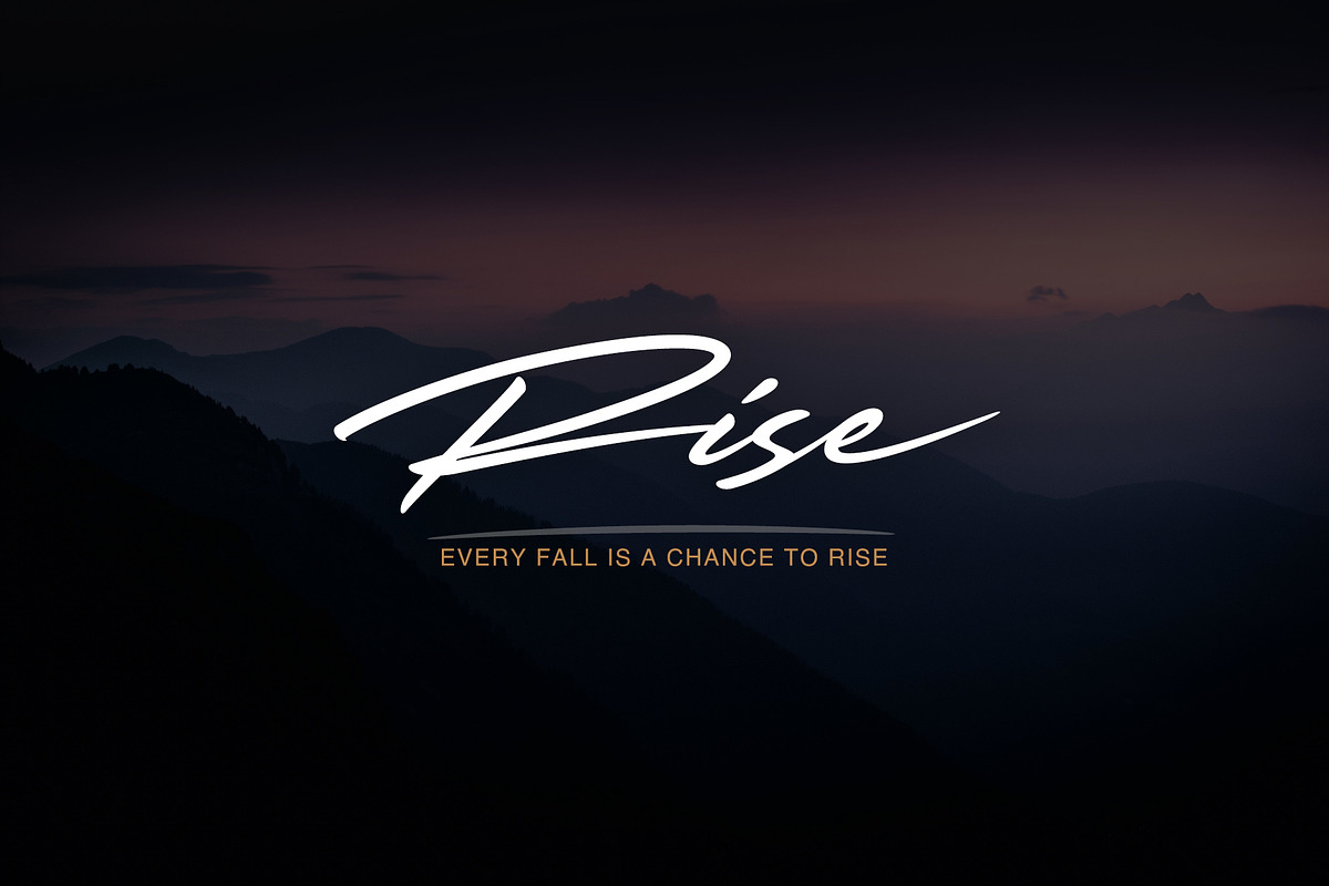 Deep Handwritten Font, a Font by sunnytudu (Photo 4 of 10)