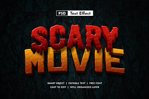 Set Of Horror Text Effect Vol 1