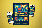 Music Festival Event Flyer Set, a Flyer Template by The Good Store (Thumbnail 1 of 2)