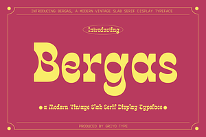 Bergas - Display Typeface