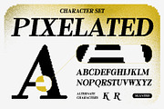 Reaktona - Pixel Slanted Serif Font, a Serif Font by Drizy (Thumbnail 3 of 10)