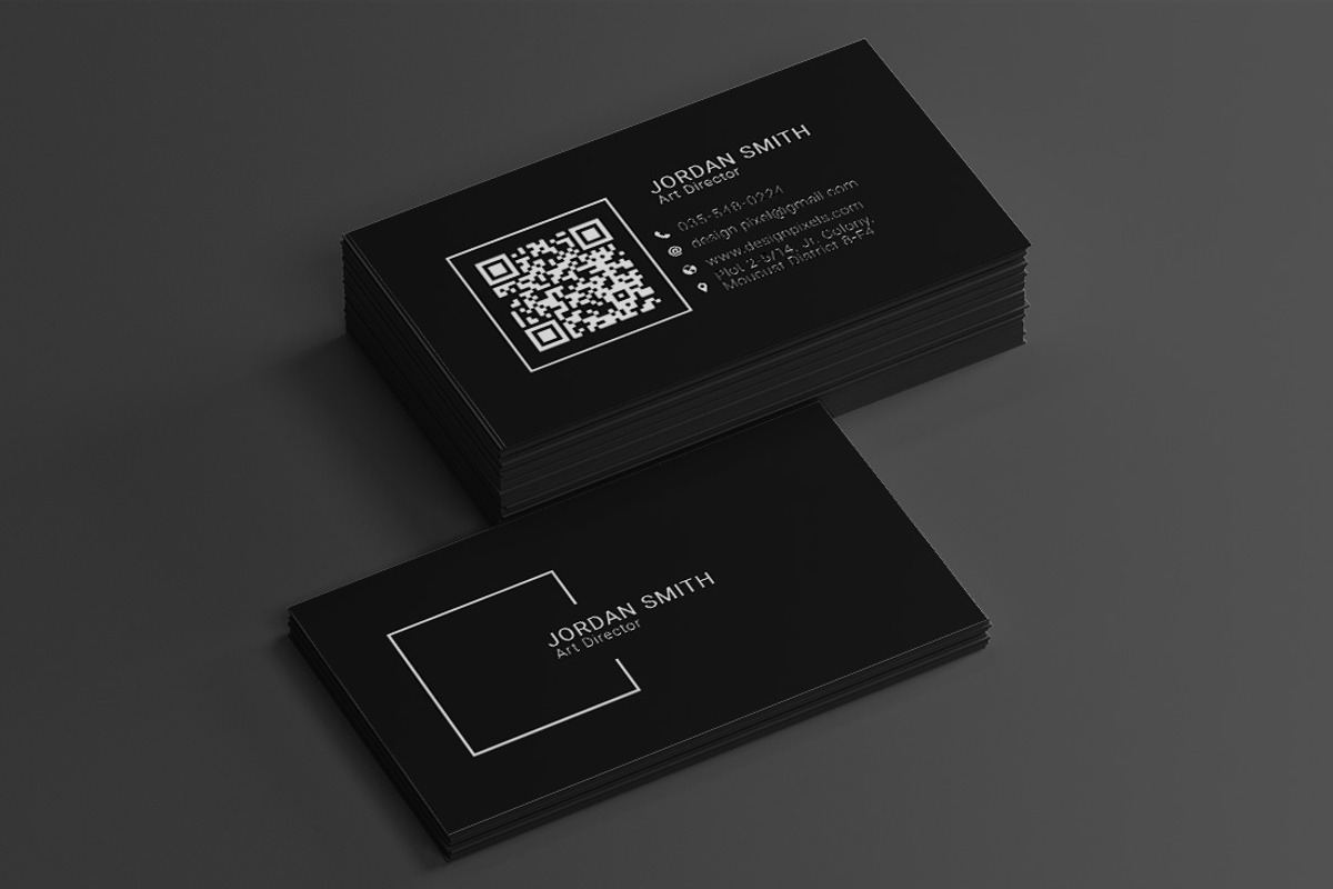 Simple Minimal Business Card, a Business Card Template by Saman Osama (Photo 1 of 5)
