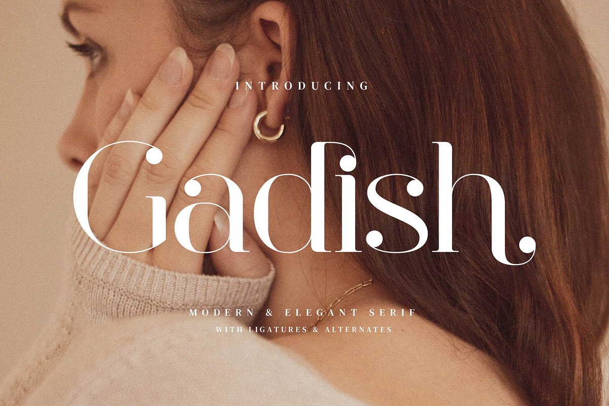 Gadish - Stylish Ligature Font, a Serif Font by Aqeel_Art (Photo 1 of 8)
