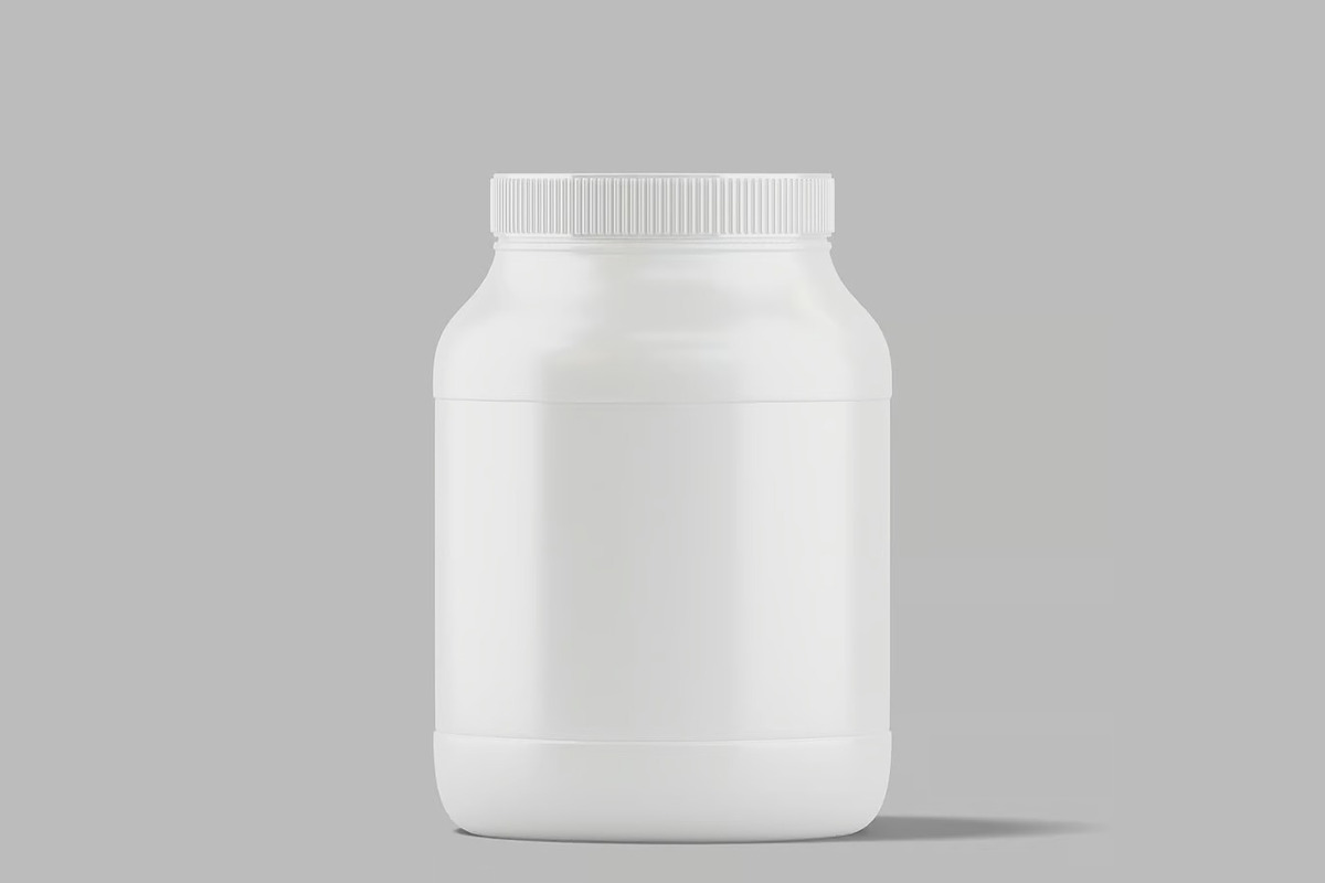 Protein Jar Mockup, a Packaging Mockup by renderstockmarket (Photo 2 of 4)