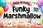 Funky Marshmallow, a Sans Serif Font by Wow Magic (Thumbnail 3 of 4)