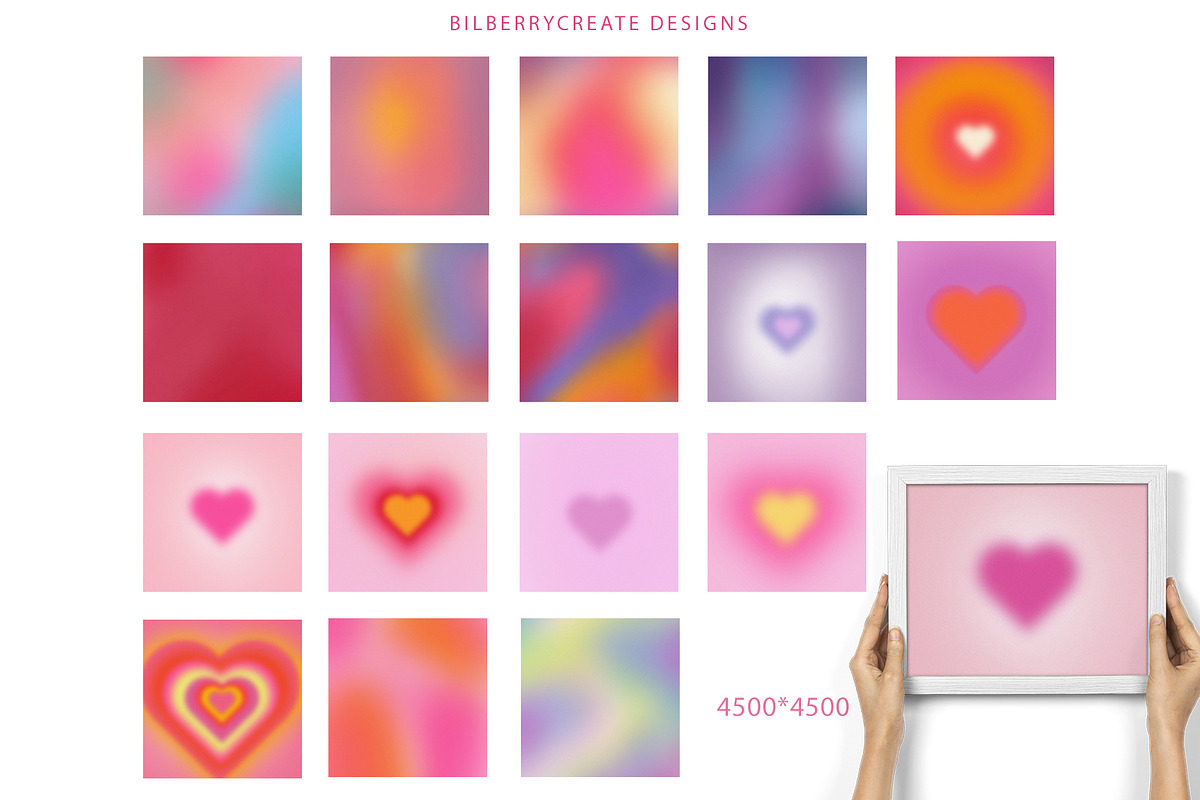 Aura Love gradient background, a Texture Graphic by BilberryCreates
