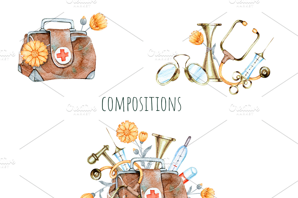 medicine and homeopathy, a Healthcare Illustration by OlyaSenko (Photo 4 of 8)