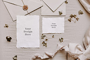 Deckle Edge Paper Mockup Bundle, a Print Template by Barn Owl Studio (Thumbnail 2 of 11)