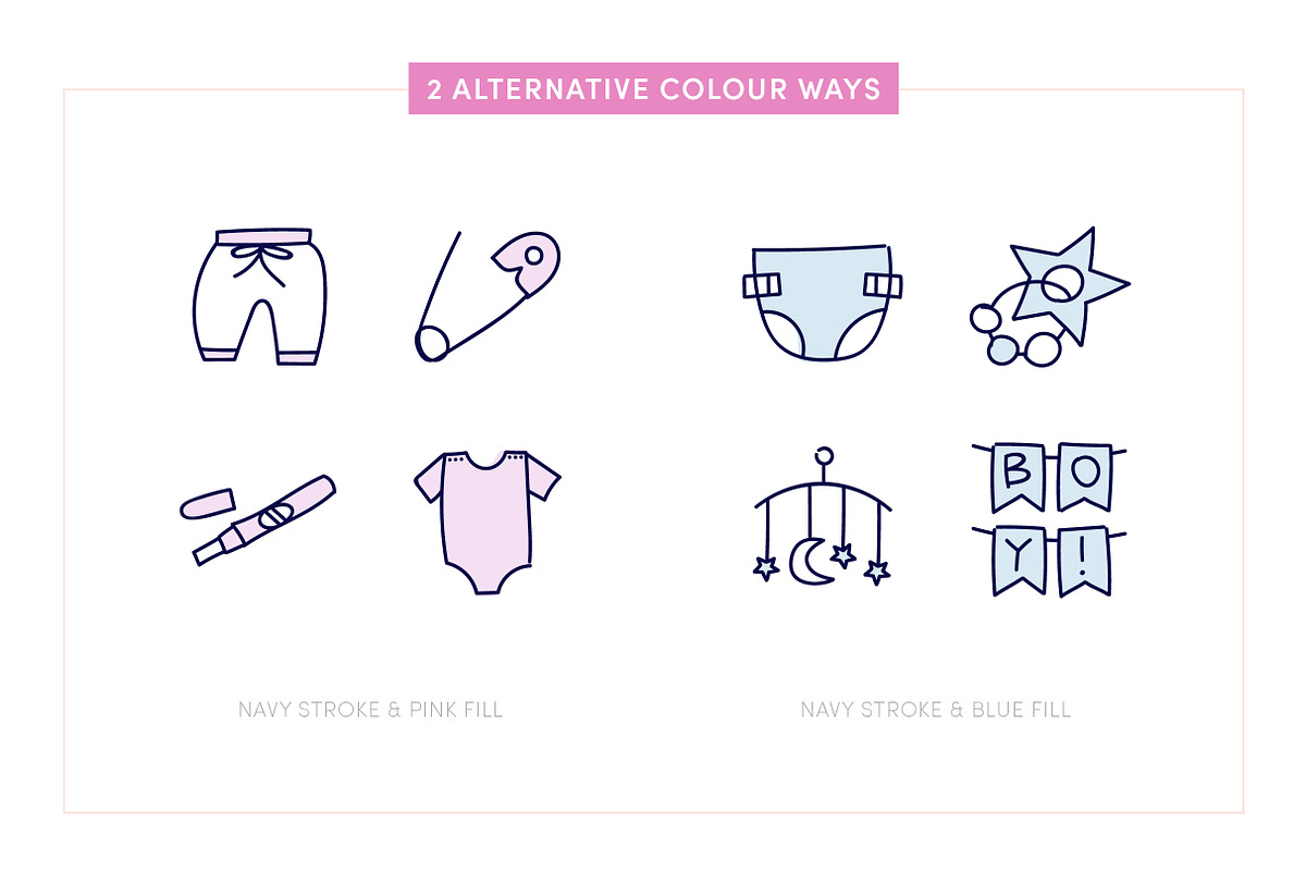 Baby Shower & Newborn Icons, an Outline Icon by Caroline Mackay (Photo 5 of 9)