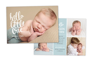 Birth Announcement Template CB088