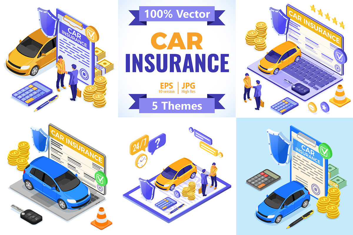 Car Insurance Services Concepts, a Finance Illustration by TAlex (Photo 1 of 6)