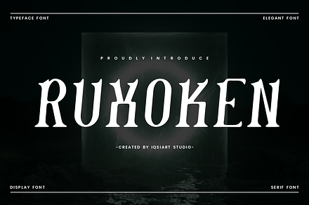 Ruxoken - Elegant Serif Font, a Serif Font by Iqsiart Studio