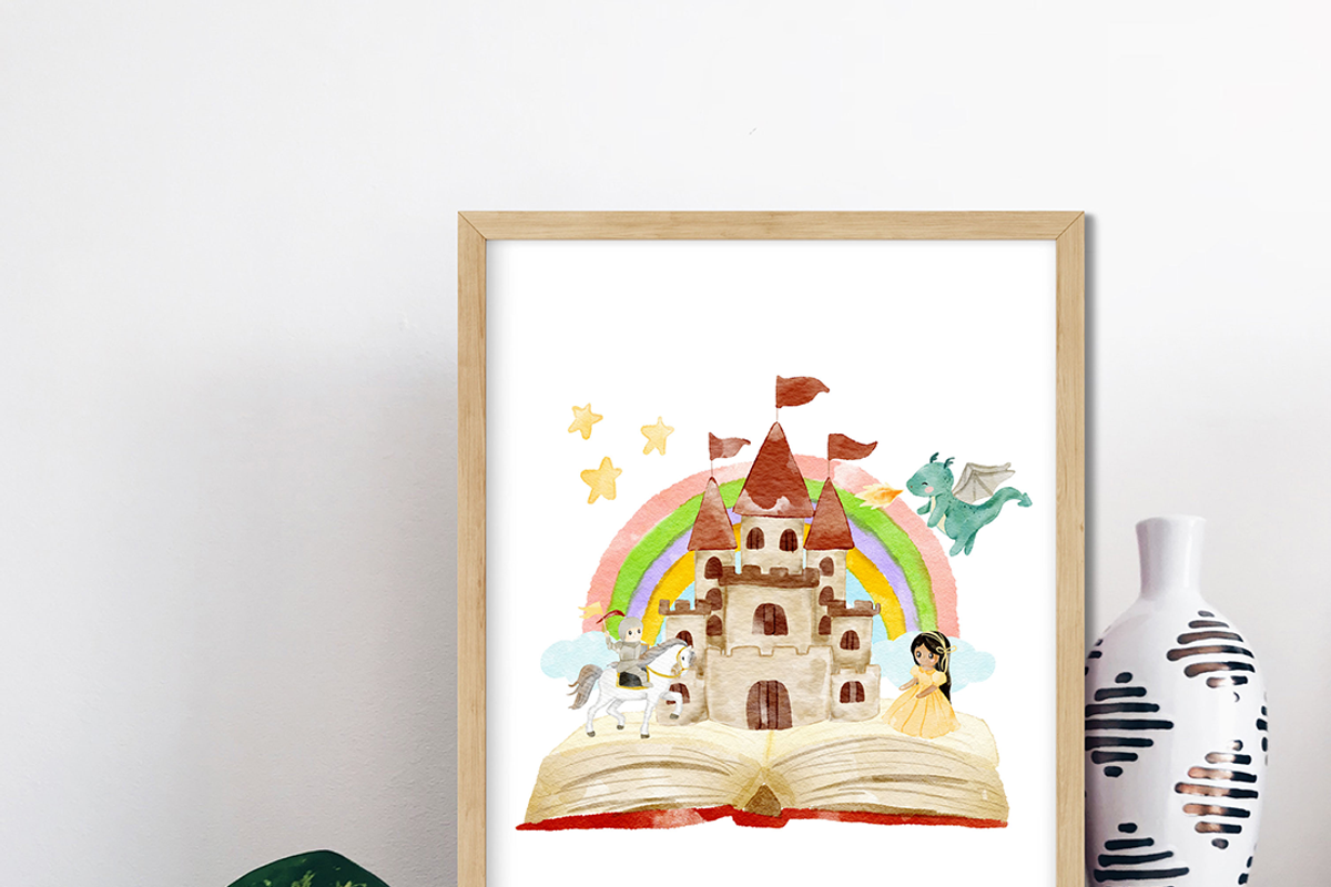 Princess and knight clipart, a Decorative Illustration by heyiamalice (Photo 12 of 13)