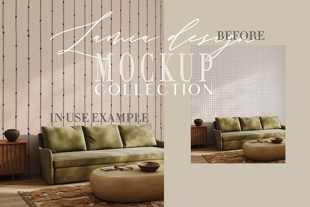 Wallpaper Mockup Ethnic Decor, a Household Mockup by LAMIA DESIGN (Photo 12 of 14)