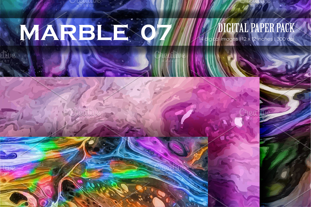 Marble Background 07. Digital Paper., a Texture Graphic by KENO Mascots (Photo 2 of 3)