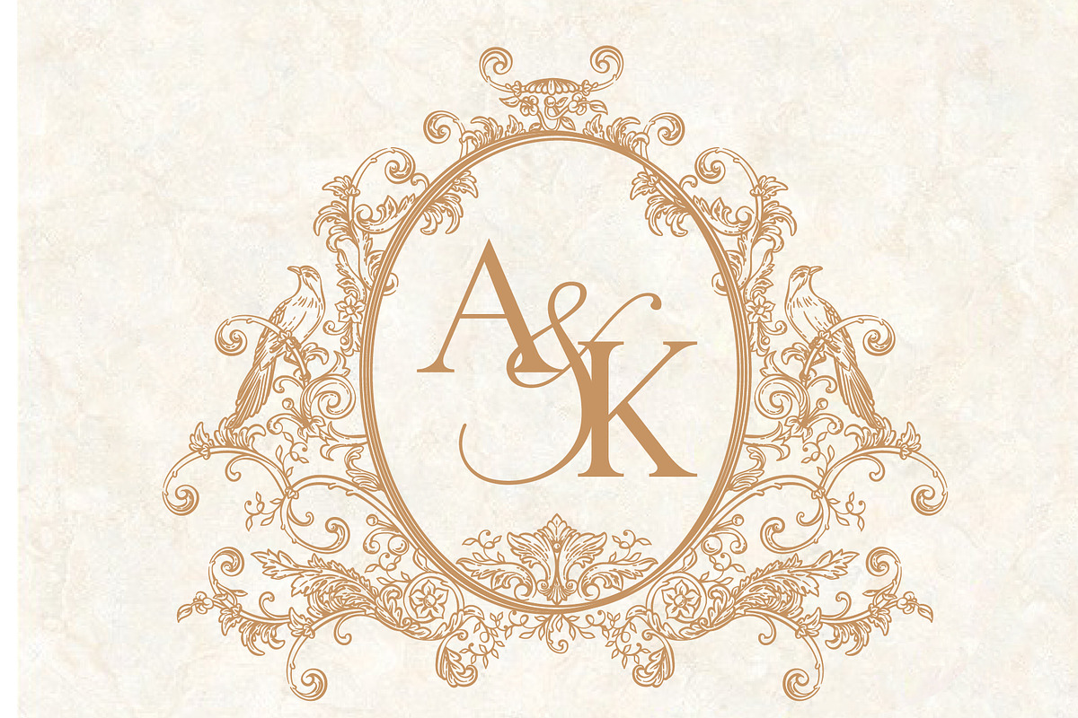 Elegant Ornate Wedding Crest, a Branding & Logo Template by GraphicsByNaeem (Photo 2 of 3)