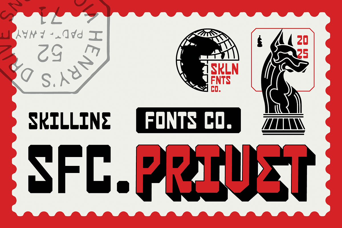 SFC Privet, a Slab Serif Font by Skilline Supply Co. (Photo 2 of 7)