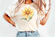 Coreopsis Flower Watercolor Clipart, an Illustration by Watercolor design (Thumbnail 6 of 10)