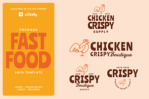 Restaurant Chicken Crispy Logo