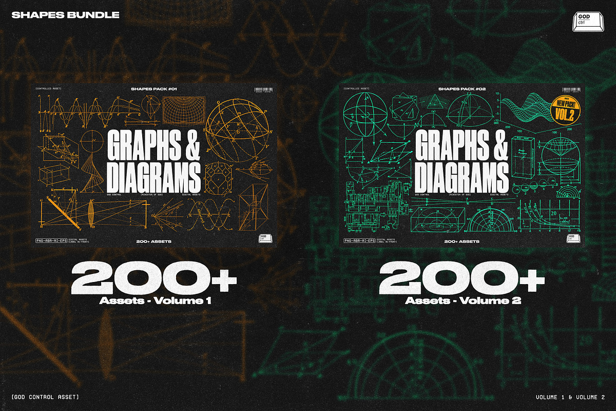 Graphs & Diagrams Bundle, an Object Graphic by God Control (Photo 2 of 7)