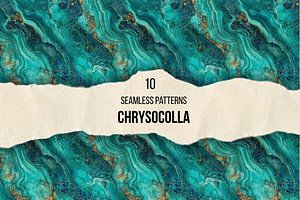 Chrysocolla Seamless Photo Patterns, a Pattern Graphic by DigitaI Craft Corner