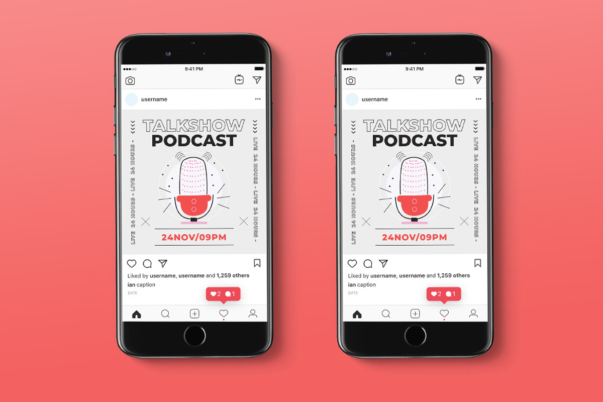 Talkshow Instagram Post Flyer, a Flyer Template by Tokosatsu (Photo 1 of 3)