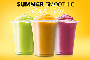 Smoothie Bottle Mockup