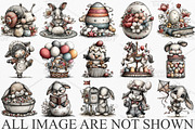 Whimsical Easter Clipart Bundle, an Illustration by Canvas Craft (Thumbnail 3 of 7)