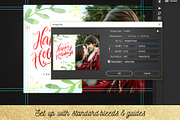 Christmas Card Photoshop Template 09, a Card Template by Nifty Template Studio (Thumbnail 7 of 11)