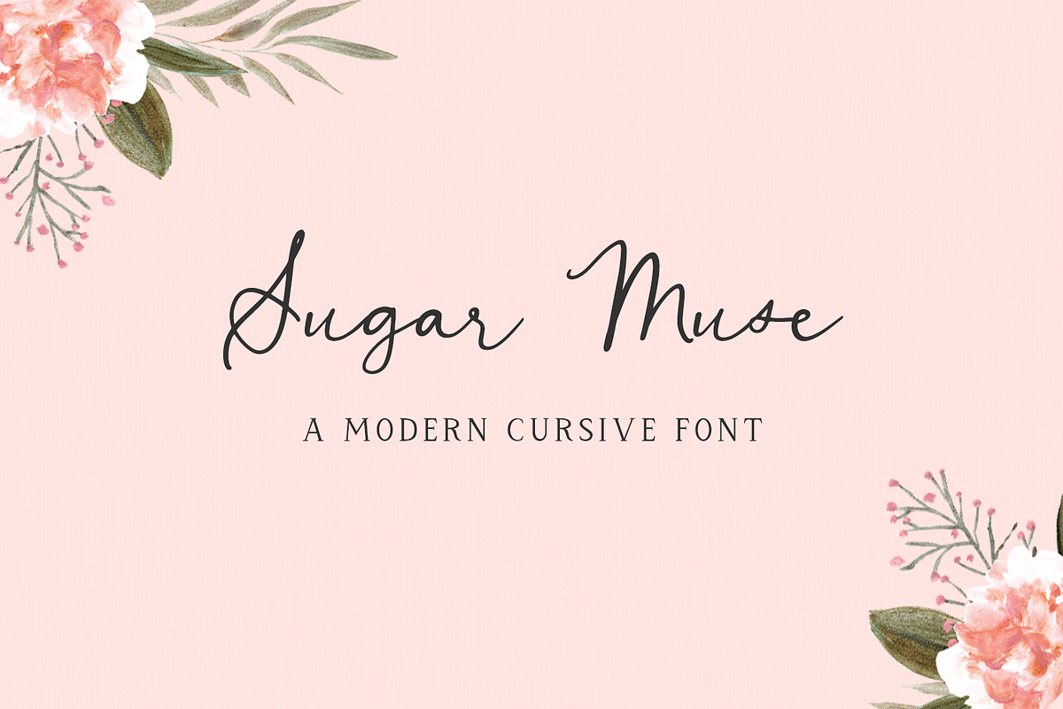 Sugar Muse Script, a Handwritten Font by Beck McCormick (Photo 1 of 10)